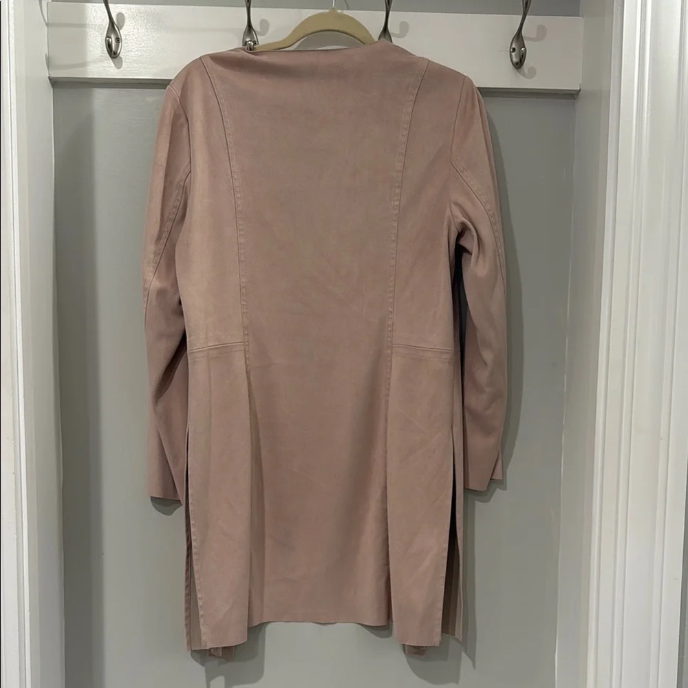 Chico's Classic Pink Micro Suede Shrug